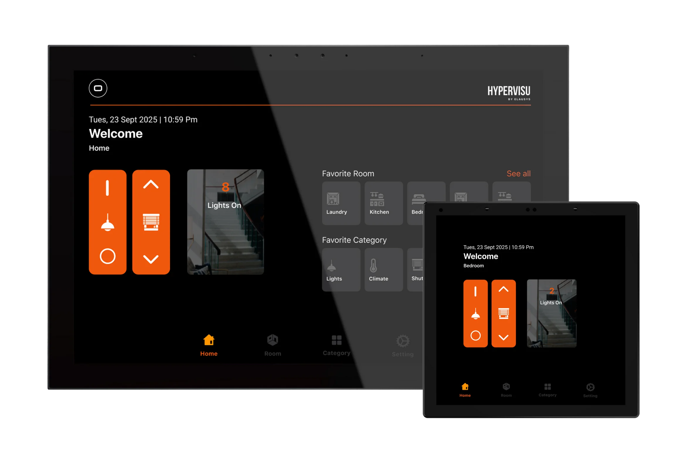 HyperVisu Touch Screen - Home View