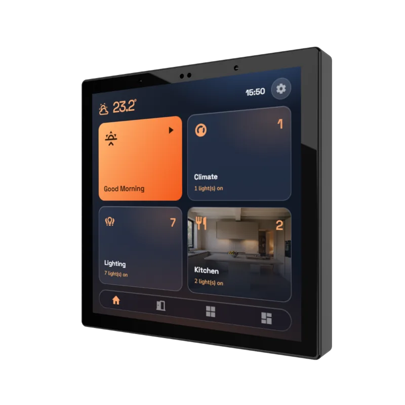 HyperVisu 4-inch touchscreen with room and scene controls